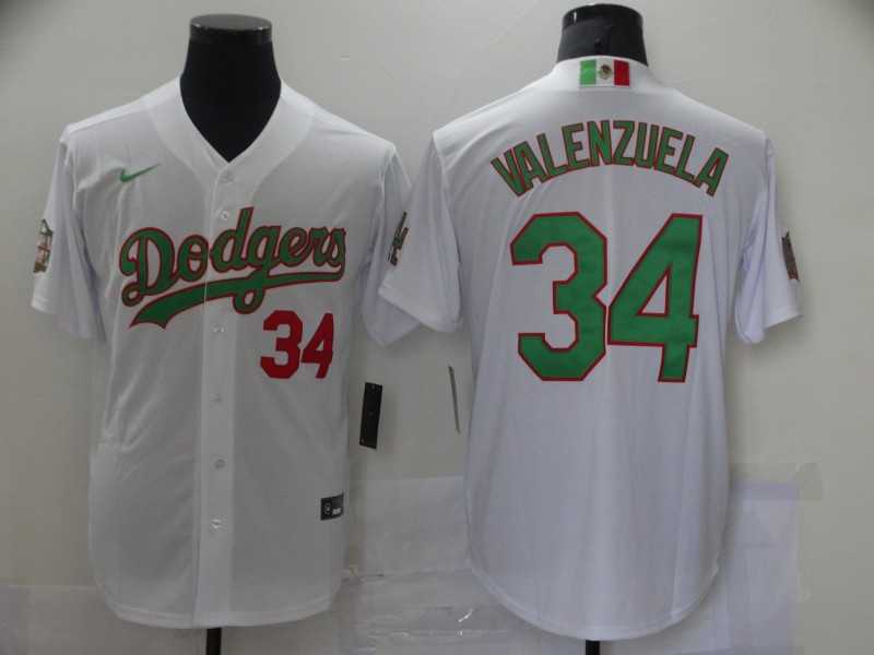 Dodgers 34 Fernando Valenzuela White World Series Nike Cool Base Jersey,We sell and wholesale Dodgers 34 Fernando Valenzuela White World Series Nike Cool Base Jersey on line form chian!